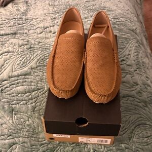 UGG Men's Tan Perforated Slip-Ons